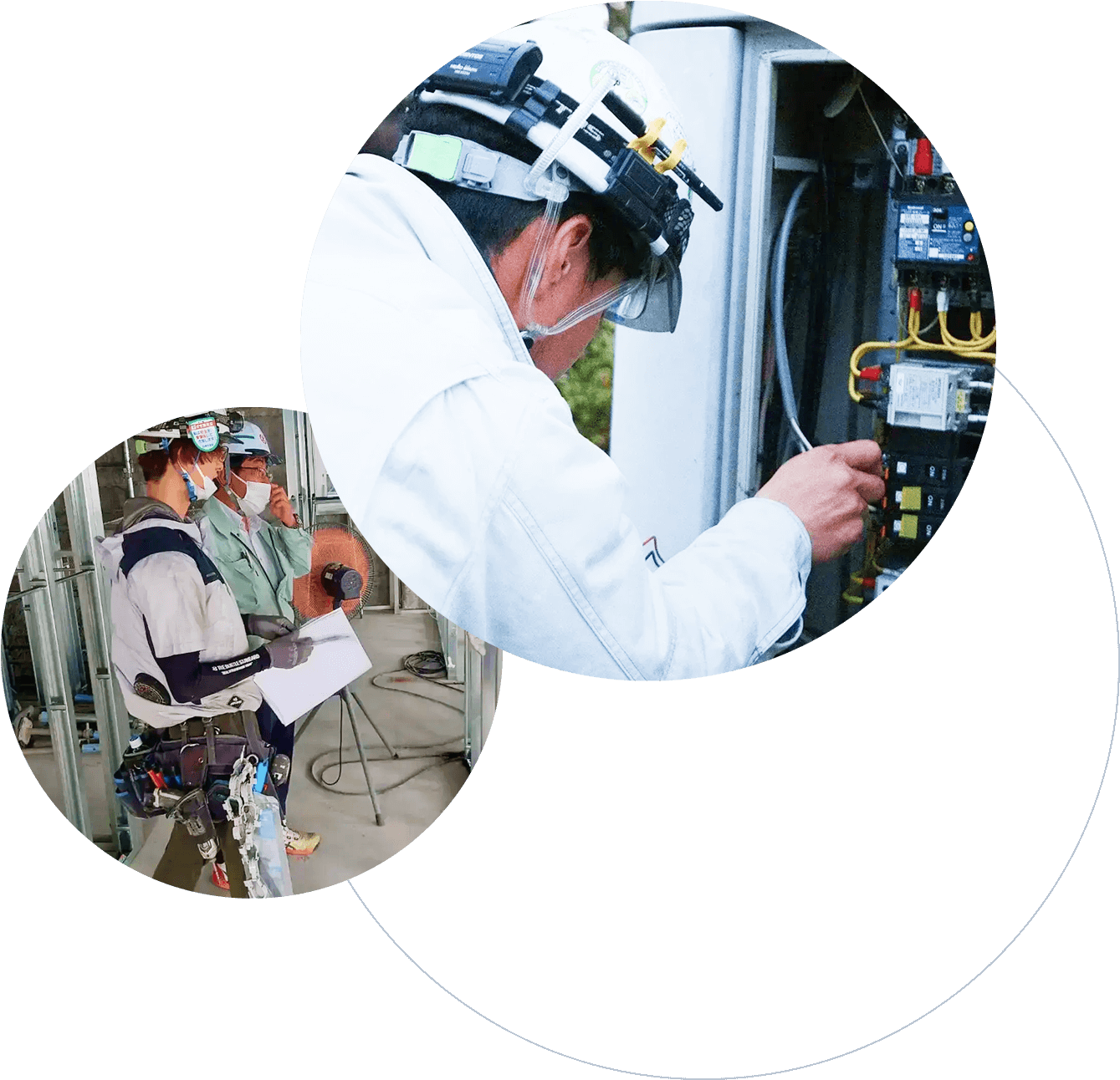 白井電気の職員作業風景